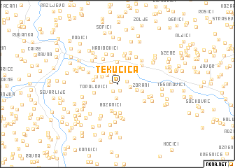 map of Tekućica