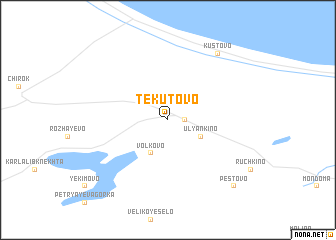 map of Tekutovo