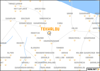 map of Tekwalou