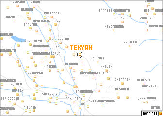 map of Tekyah