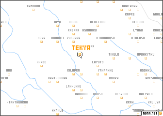 map of Te-kya