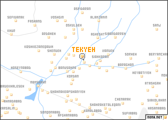 map of Tekyeh