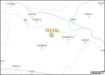 map of Tekyol