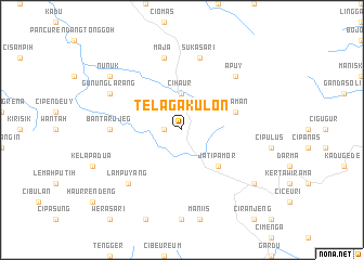 map of Telaga-kulon