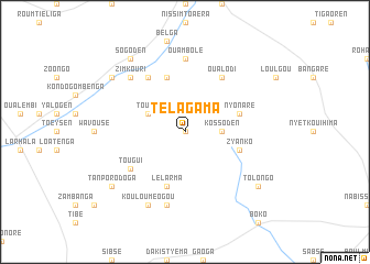 map of Télagama