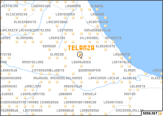 map of Telanza
