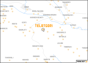 map of Tʼelatʼgori