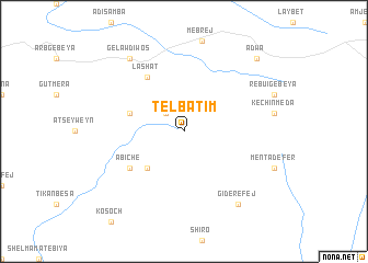 map of Telba Tʼim