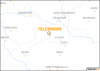 map of Telcampana