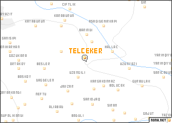 map of Telçeker