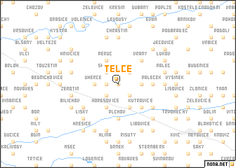 map of Telce
