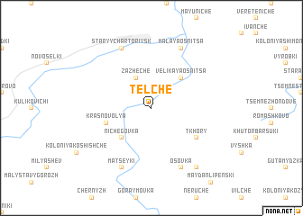 map of Telʼche