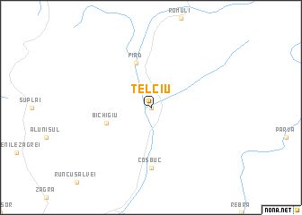 map of Telciu