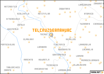 map of Telcruz de Anáhuac