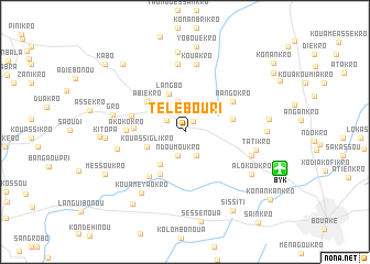 map of Télébouri