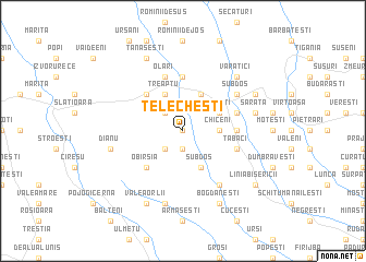 map of Telecheşti