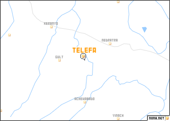 map of Tʼelefa