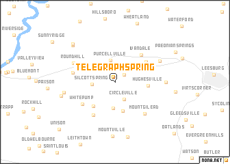 map of Telegraph Spring