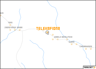 map of Télékafiona