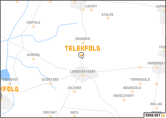 map of Telekföld