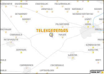 map of Telekgerendás