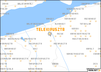 map of Telekipuszta