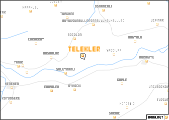 map of Telekler