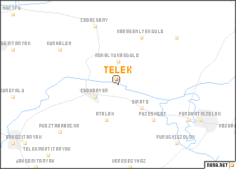 map of Telek