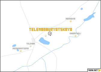 map of Telemba-Buryatskaya
