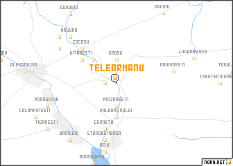 map of Teleormanu