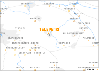 map of Telepenʼki