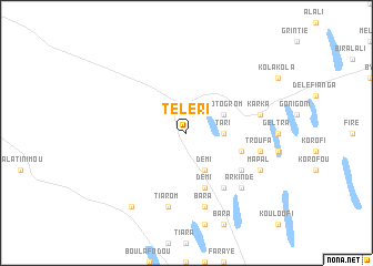 map of Téléri