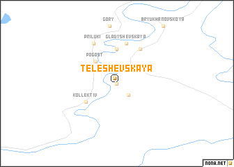 map of (( Teleshevskaya ))