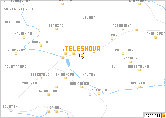map of Teleshova
