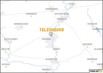 map of Teleshovka