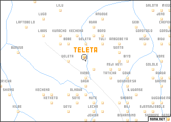 map of Tʼeleta