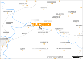 map of Telezhënka