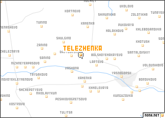 map of Telezhënka