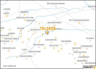 map of Tel Gerd