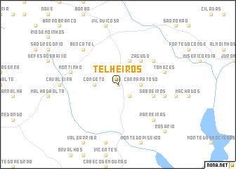 map of Telheiros