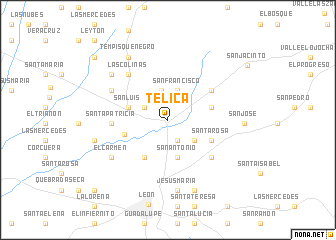 map of Telica