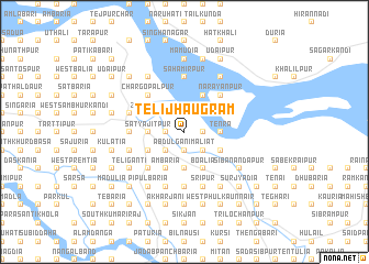 map of Teli Jhāugrām