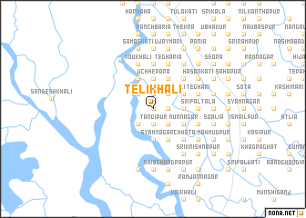 map of Telikhāli