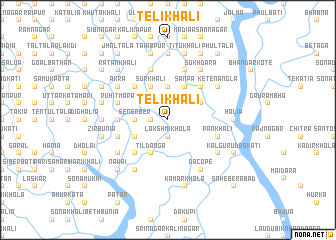 map of Telikhāli