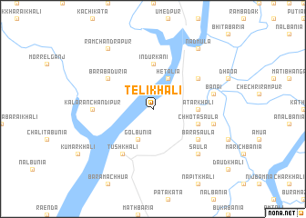 map of Telikhāli