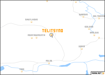 map of Telitsyno