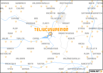 map of Teliucu Superior