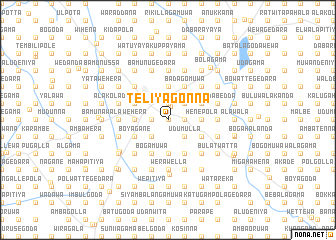 map of Teliyagonna