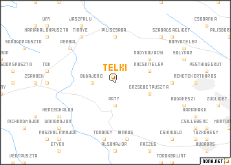 map of Telki