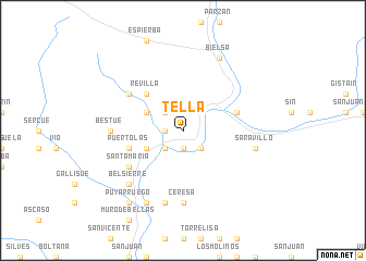 map of Tella